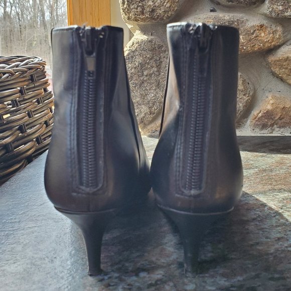 14th & Union Black Faux Leather Ankle Booties Size 6.5M - Picture 11 of 16